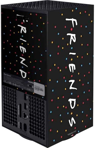 Skinit Decal Gaming Skin Compatible with Xbox Series X Bundle - Officially Licensed Warner Bros Friends Polka Dots Design