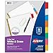 Avery Big Tab Write & Erase Dividers, 8 Multicolor Tabs, 1 Set (23079)