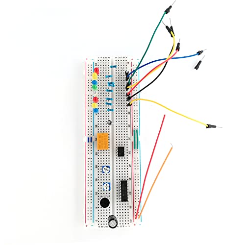 Kit diodes LED 5 couleurs et résistances ELOOGEE pour projets électroniques - 5