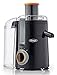 Omega Juicer Large Chute High Speed Centrifugal Extractor For Fruits and Vegetables, Features 3 Speeds Compact Design Large Pulp Container, 250-Watts, Black