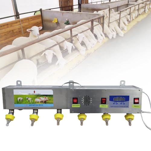 MhWrughts Comedero automático para lechones, comedero automático para corderos con simulación de Sonido, comedero para lechones de Acero Inoxidable Engrosado y Temperatura Constante