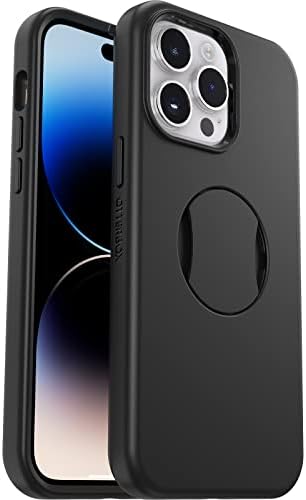 OtterBox OtterGrip Symmetry Etui do iPhone 15 Pro do MagSafe, Odporne Etui Ochronne z Wbudowanym Uchwytem, 3x Przetestowane Zgodnie ze Standardami Wojskowymi, Czarne
