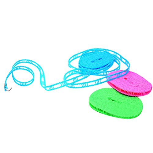BESTOMZ 3 Clothesline Rope Windproof Clothesline Clothes Drying Rope Nylon Clothesline