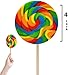 Fruidles Jumbo Rainbow Swirl Lollipop Individually Wrapped Sucker - 110 Gram, 4