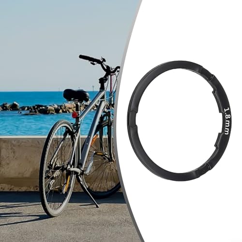 Robuster 0 82 mm Aluminium-Legierung Fahrrad-Abstandshalter für verbesserte Leistung (schwarz 1,8 mm)