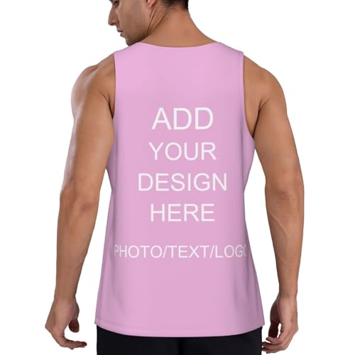 Custom Tank Tops Personalized Men Tops Sleeveless Add Your Text Image Athletic Undershirts for Gym Running3