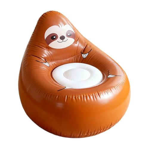 Silla plegable infantil con forma de animal sofá inflable para evitar suelo frío 2