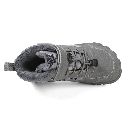 Boys Snow Boots Lightweight Winter Waterproof Slip Resistant Cold Weather Shoes4