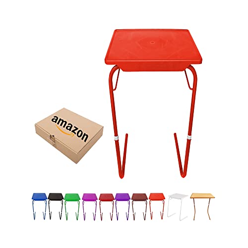 Image of SAI PRASEEDA Adjustable Table Mate Laptop Table Kids Table Study Table Utility Table Multi Purpose Table Orange Color PGPPR7