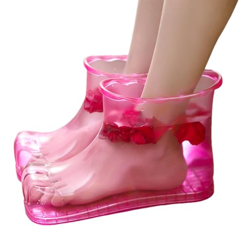 Foot Soaking Boots, Anti-Slip Massage Footbath Boots, Portable FootSoaker Massage Shoes, Waterproof Anti-Slip Foot BathShoes, Heatproof Spa Shoes for Home, Bathroom, Relaxing