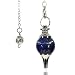 Produktbild CHENYUE Gefärbter Lapislazuli Edelstein Wünschelruten-Kristall Reiki Heilung Chakra Punkt Pendel mit 40 mm Kette
