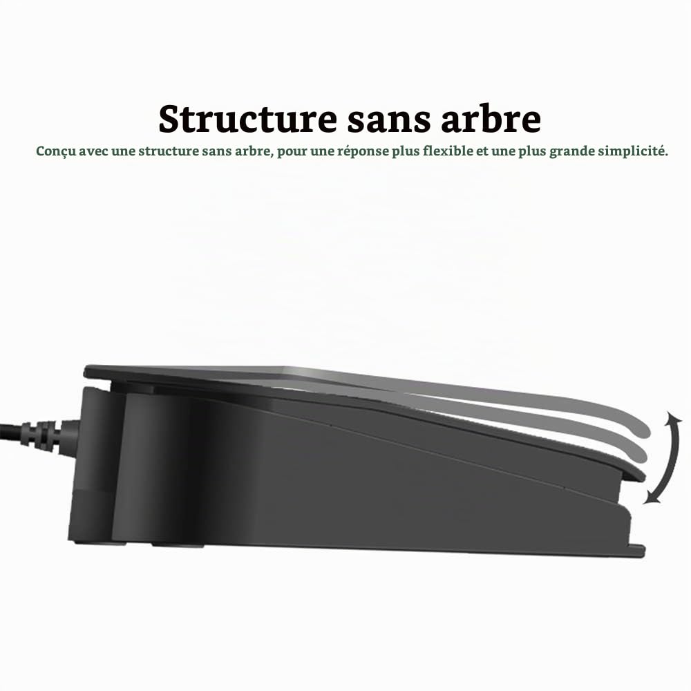 Docooler FS2020U1 Interrupteur à pied USB avec clé de commande pour appareils médicaux, instruments de bureau