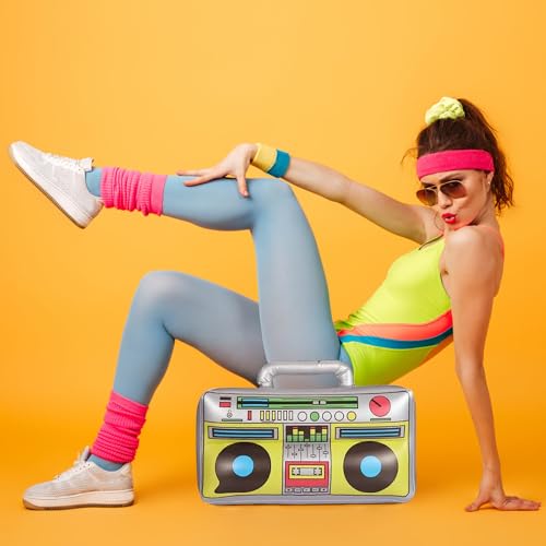 RIOSO 80s 90s Hip Hop Costume Outfit Kit Gold Money Sign Necklace Set Rapper Accessories - Thumbnail 7