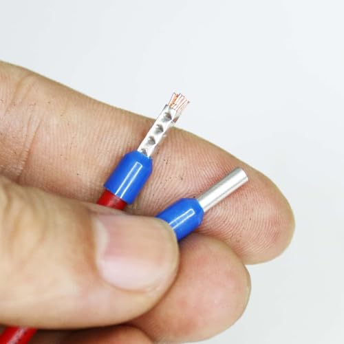 Wenrescry Lot de 1800 embouts de câbles, assortiment d'embouts de câbles isolés 0,5-10 mm², embouts de câbles isolés colorés en inserts en laiton étamé pour connexions de fils – vue 3