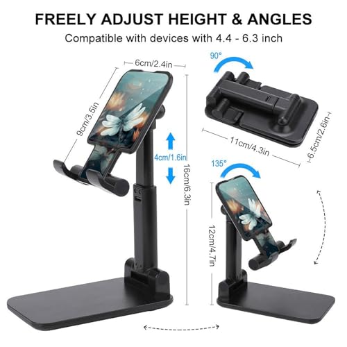 Support téléphone libellule pliable pour bureau et nénuphar ajustable iPhone