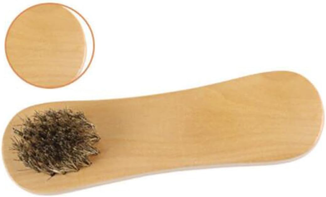 2pcs Soft Bristle Shoes Cleaning Brush Double Sided Wooden Care Tool