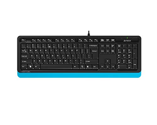 A4 TECH FK10 Q USB Türkisch FN-Multimedia Schwarz/Blau Tastatur
