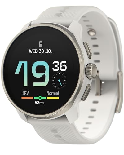 SUUNTO Race S GPS Sports Watch, 1.32' AMOLED Touchscreen w/Crown, 13 Days Battery Life, Training & Sleep Health Tracking, Dual-GNSS, 32GB Global Offline Maps, Lightweight for Running, Powder Gray