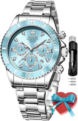 OLEVS Women’s Rose Gold Diamond Watch