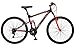 Mongoose Status 2.2 Mountain Bike for Men and Women, 26-Inch Wheels, 21-Speed Shifters, Aluminum Frame, Front Suspension, Black/Red