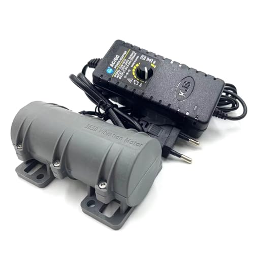3800 RPM Mini Vibrationsmotor DIY Tragbarer Massagegerät Vibrationsmotor Ersatzteile Einstellbarer Energiesparender Elektrischer Vibrationsmotor für Massagebett und Stuhl (DC 24V 0.3A 6W)