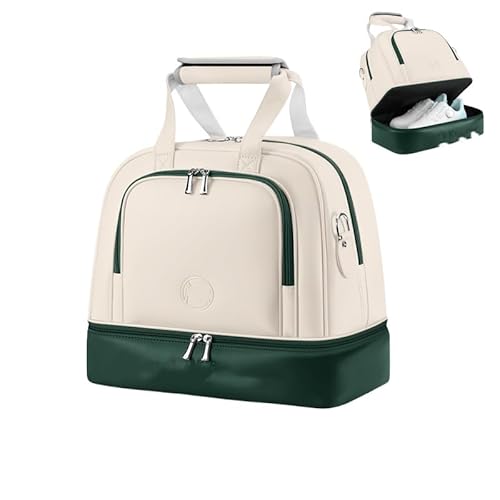 良好　  GOLF ラウンドボストンバッグ　2way UNISEX CITY LINE ボストンバッグ ベージュ