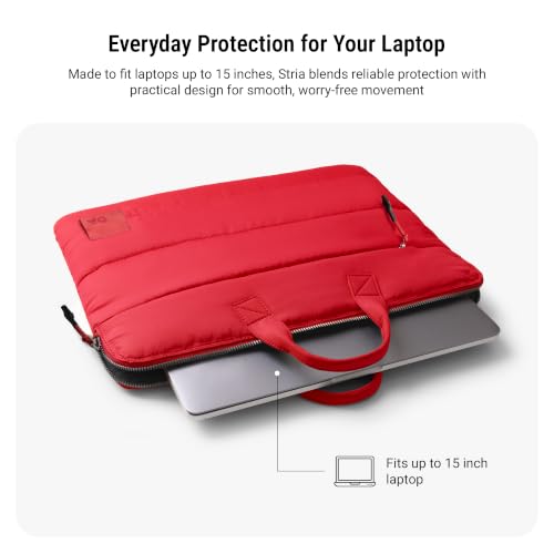 Image of DailyObjects Stria Pro Laptop Bag With Handle| Recycled Durable Polyester | Compatible with Laptop /MacBook Air /Pro Upto 15 Inch| Water Resistant|Padded Compartment with Zip Closure