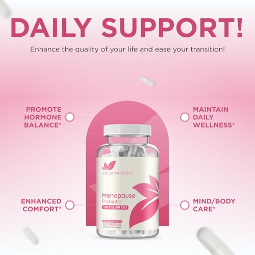 120 Billion CFU Menopause Probiotics for Women - Complete Menopause Relief Formula with Prebiotics and Probiotics for Women with 20 Beneficial Shelf Stable Strains & Cranberry Extract (30 Servings) - Image 6