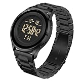 COSSINIGE Mens Digital Waterproof Military Watch for Men Black Dive Tactical Sports Minimalist Ultra-Thin Wrist Watch (K-Black-S)