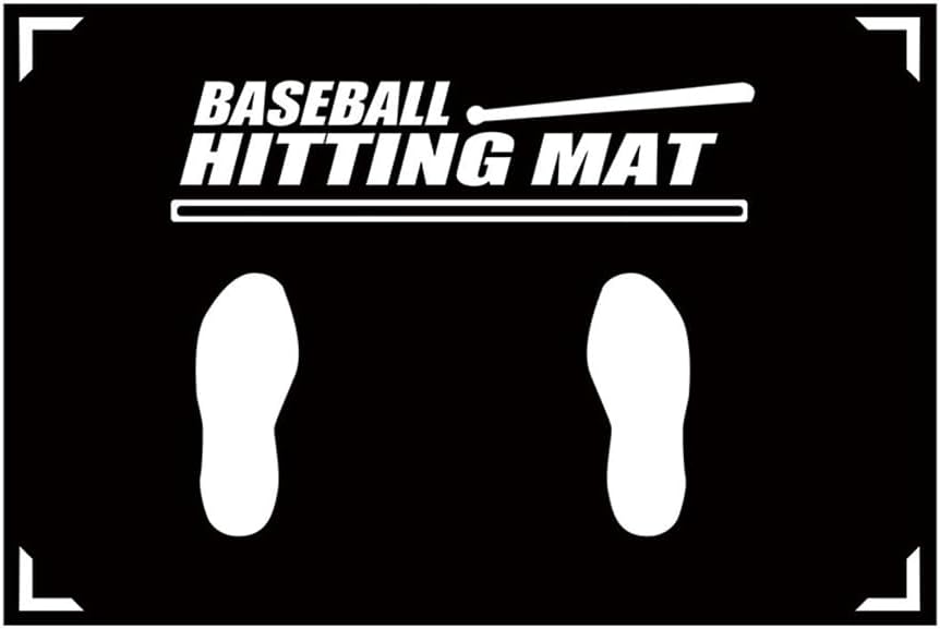 Baseball and Softball Batter Stance Training Mat, Baseball
