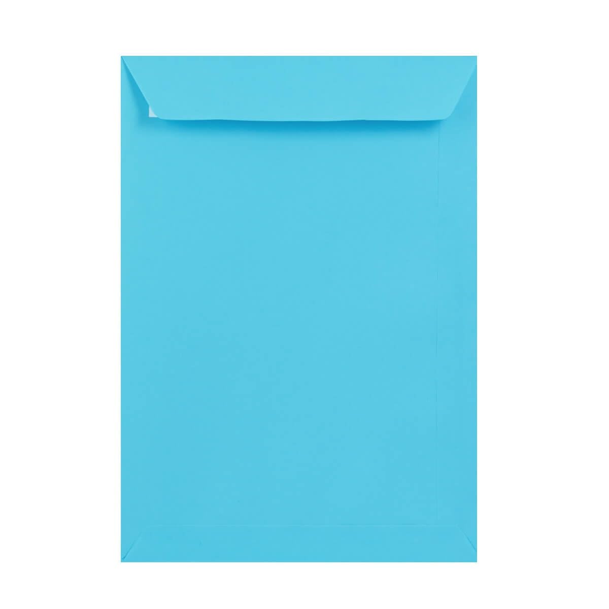 50 Mid Blue C4 (to fit A4) Envelopes - 324mm x 229mm - Straight Pocket Flap Peel/Seal Blue Coloured Envelopes - 120gsm Clariana Paper - to Fit A4 Inserts (Unfolded)