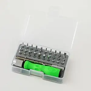 Kuber Industries Screwdriver Bits Set|32 In One With 32 Screws|Professional Magnetic Driver Set|Idol For Laptop, Mobile, Computer, Repairing Preparations (Green)