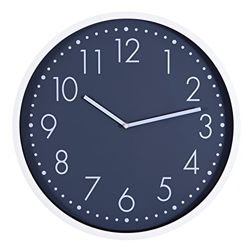 Patton Wall Decor 16 Inch Round Essential White And Grey Wall Clock #TOP26