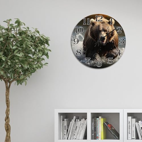 Horloge murale Katmai décoration murale moderne et rustique de 30,5cm - 5