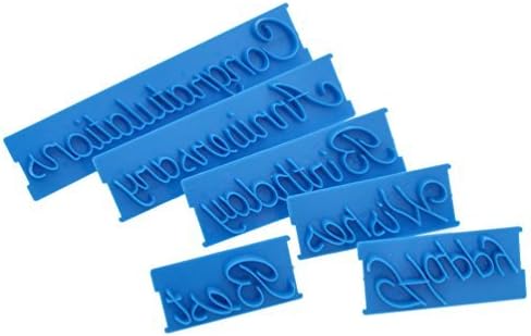 Lychee Words Cake Mold 6 Pcs Cake Letter Printed Stamp DIY Case Handmade Tool Fashion New