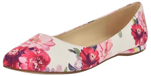 Nine West Women's Speakup Flat, Pink Tea Party Floral Multi 660, 6.5