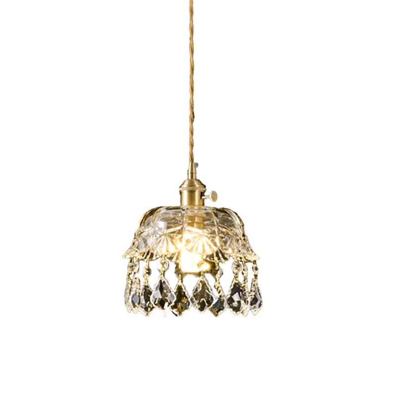 Lampe suspendue cuivre rétro pour sublimer l'ambiance de votre chambre