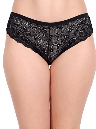 Image of FIMS - Fashion is my style Women Cotton Floral Lace Padded, Non-Wired, Full Coverage, Seamless Bra Panty Set, Multicolor, Lingerie Set