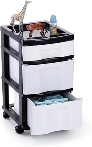 Gaveteiro Organizador Multiuso 2 Gavetas Grandes e 1 Pequena- Ideal Para Armazenamento- Escritório Q