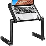 LORYERGO Book Stand height Laptop Stand Holder Up to 15.6' Laptop, Book Holder Tray with Page Paper Clips Ergonomic Portable Bed Book Holder for Reading & Work