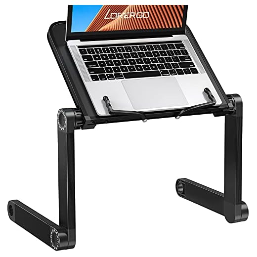 LORYERGO Book Stand height Laptop Stand Holder Up to 15.6" Laptop, Book Holder Tray with Page Paper Clips Ergonomic Portable Bed Book Holder for Reading & Work
