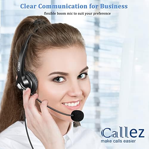 USB Headset with Microphone for Laptop, Adjustable Noise Cancelling Computer Headsets, 2M Length PC Headphones with In-Line Controls for Skype Zoom Home Office Business MS Teams