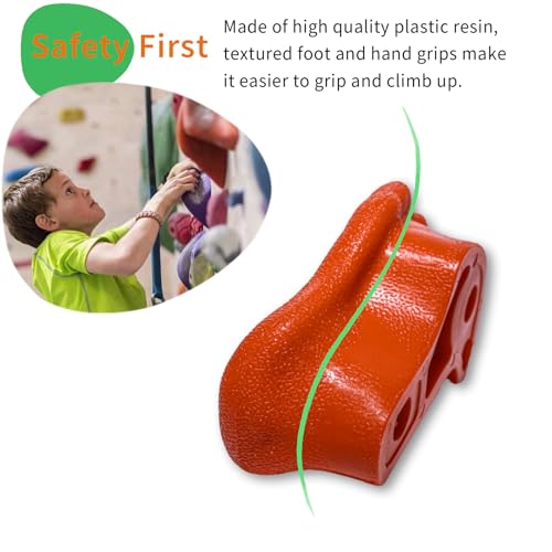 CIMOYBAI 10 Stücke Klettergriffe Mit Haltegriffe Spielturm, Klettersteine Kinder Outdoor, Mehrfarbig Klettergriffe Kinder, Kletterwand Griffe Mit Befestigungsschrauben