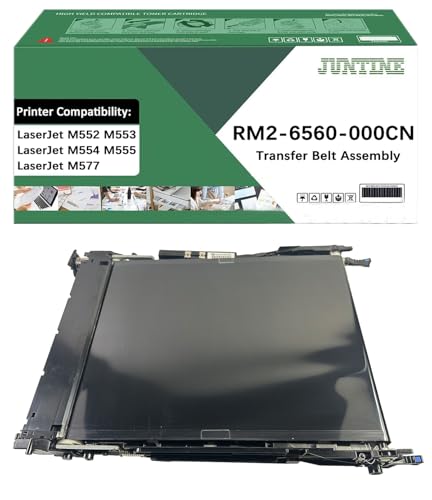 JUNTINE RM2-6560-000CN Transfer Belt Assembly Replacement for HP RM2-6560-000CN Transfer Belt Assembly Compatible with HP Laserjet M552 M553 M554 M555 M577 Printers(1-Pack)