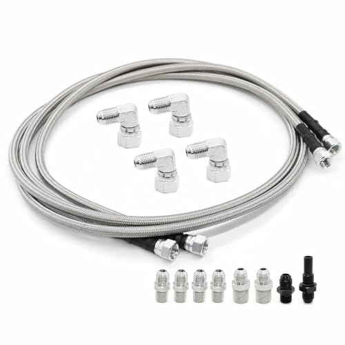 Aspaton 6AN 70 Transmission Fluid Oil Cooler Hose Line kit Compatible with Transmission TR6060 C5 C6 AOD 4L80E TH350 TH400 4L60E 700R4 200-4R