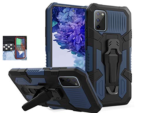 Coverl for Samsung Galaxy S20 FE 5G Case, Military Grade Protective Phone Case with Belt Clip and Kickstand for Samsung Galaxy S20 FE 5G (Blue1)