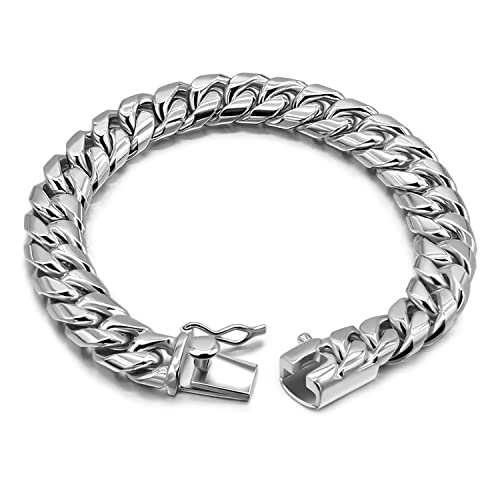 Pulsera clásica de plata 925 italiana hecha a mano para hombre miniatura 1