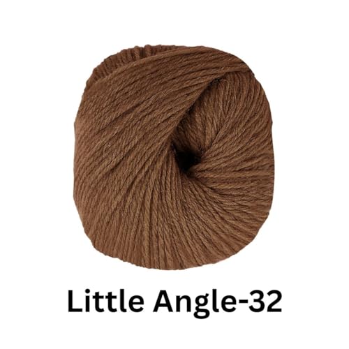 Image of VCR 4 Ply Coffee Brown Little Angle Yarn, 25 Grams, 92 Meters Length, 100% Acrylic Soft Baby Knitting Yarn for Crochet, Newborn Sweaters, Soft Baby Socks, Mittens and Leggings, Pack of 1