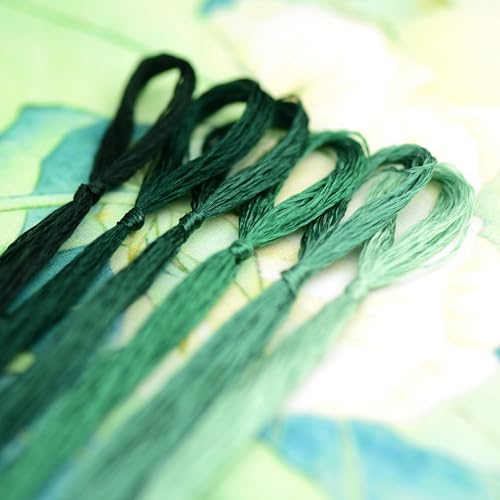 Image of Mulberry Silk Floss Embroidery Thread Floss-Cross Stitch Threads China Silk Woven Jewelry Threads DIY Sewing Kits (05)