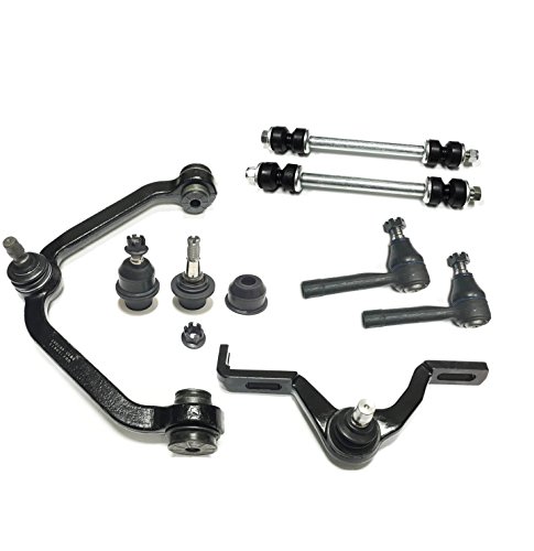 PartsW - 8 Pc Suspension Kit for Ford Explorer 1995-2001+MORE (Check Models) Front Left/Right Upper Control Arm Outer Tie Rods Sway Bar lower Ball Joints/HEAVY DUTY For Design w/Torsion Bar Susp. ONLY